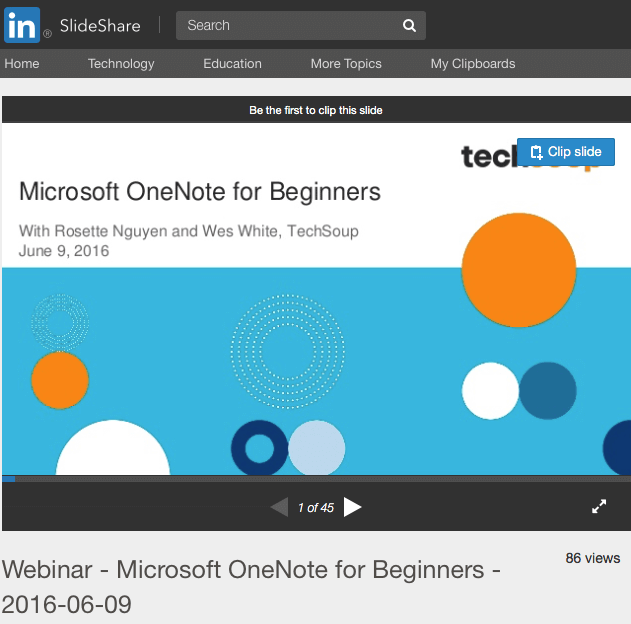 Microsoft OneNote for beginners