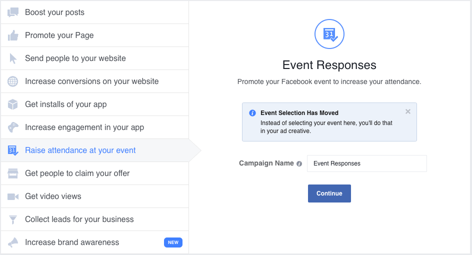 Facebook advertisement