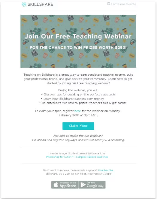 Email campaign