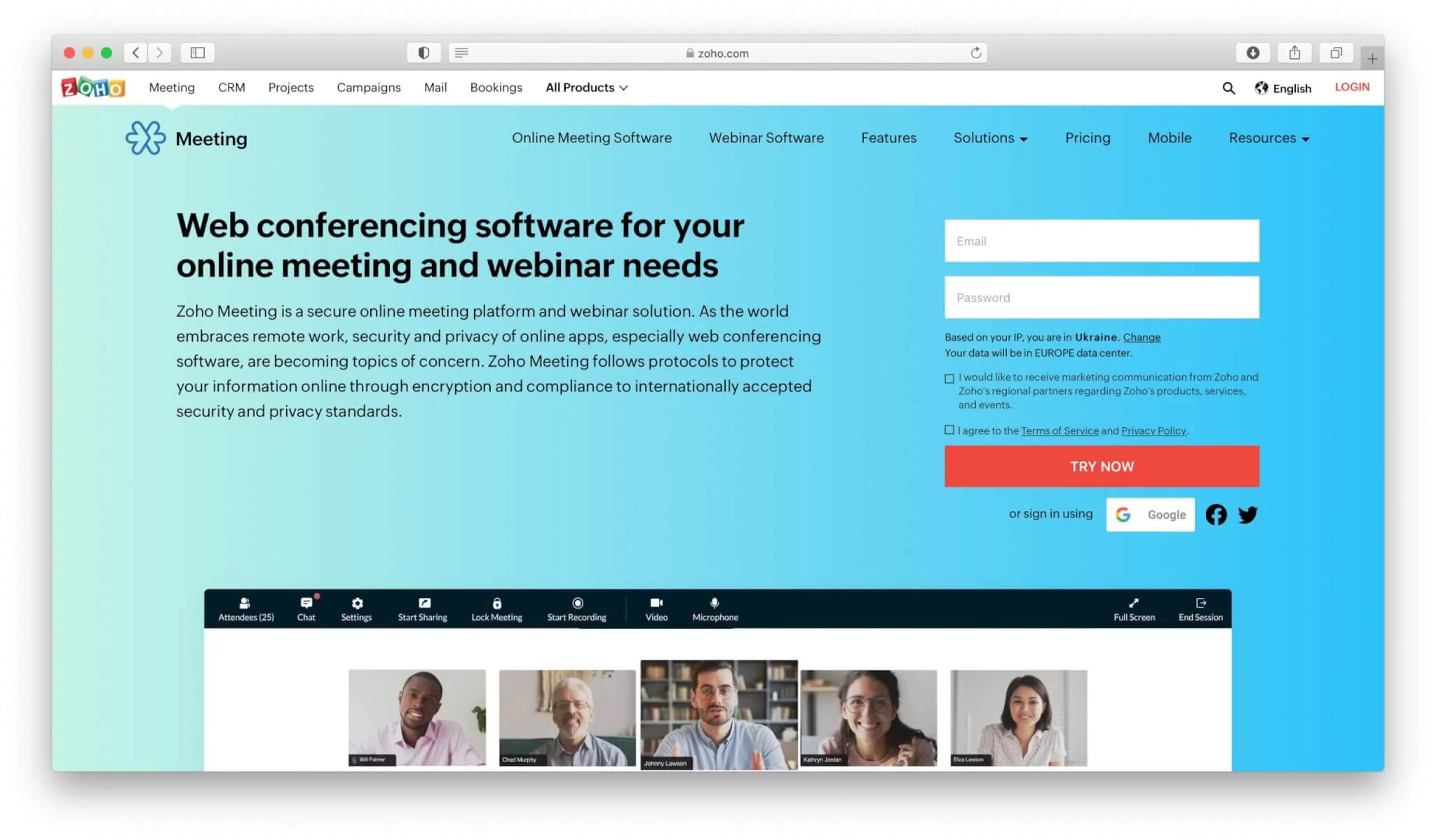 Zoho Meeting
