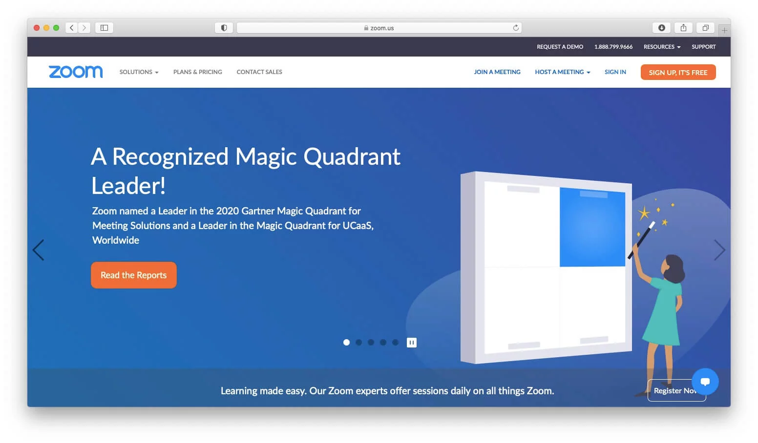 A recognized magic quadrant leader.