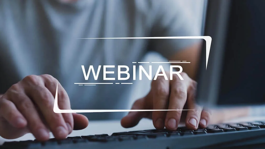 Conducting webinars by non-standard methods