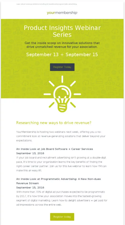 Product insights webinar series.