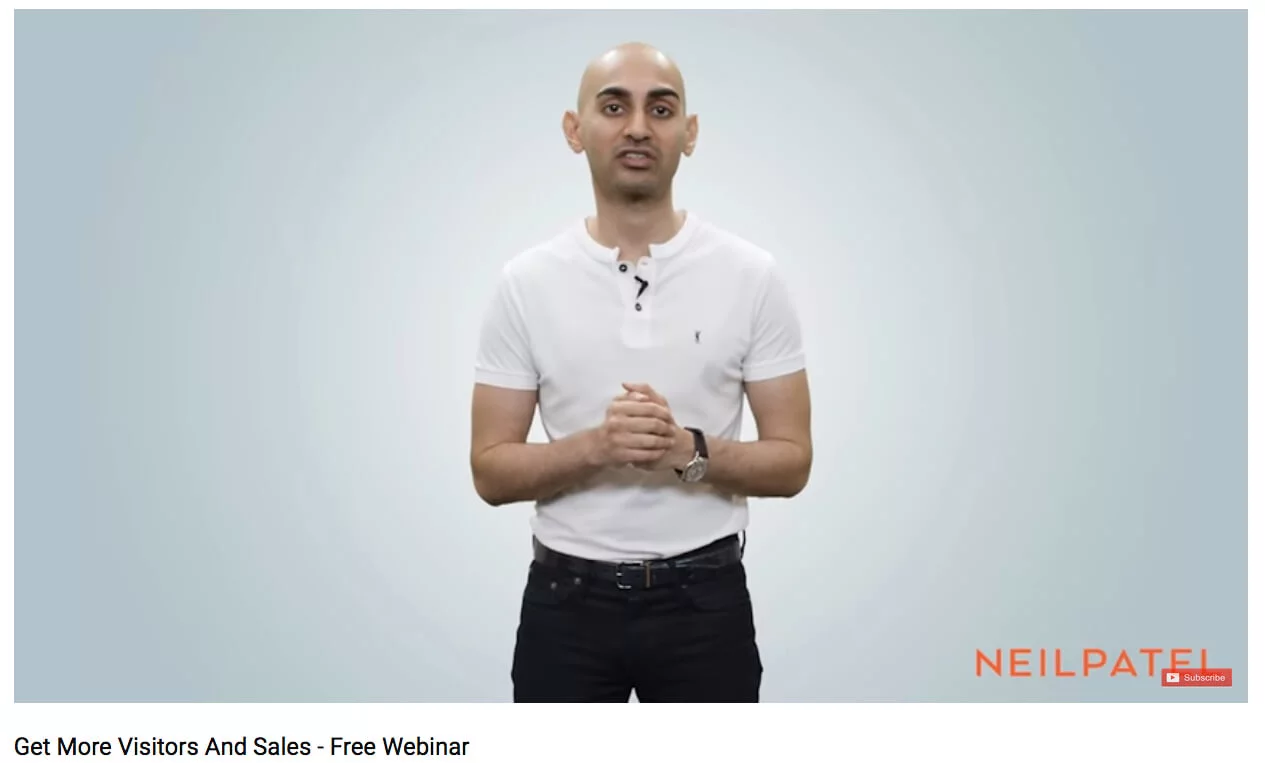 Neil Patel webinar