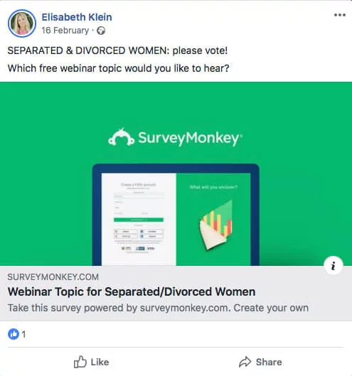 A free webinar"SEPARATED & DIVORCED WOMEN".