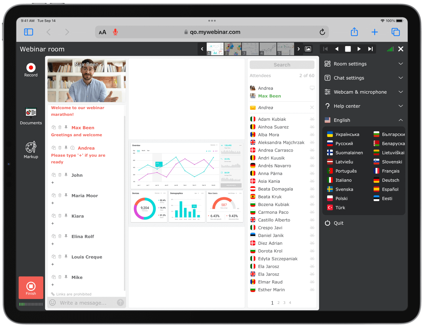 Captivate your viewers with interactive webinar experiences Host your webinar