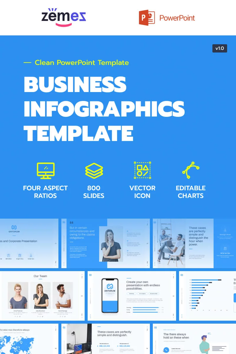 Business infographics' template