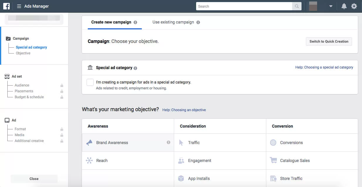 Facebook Ads Manager