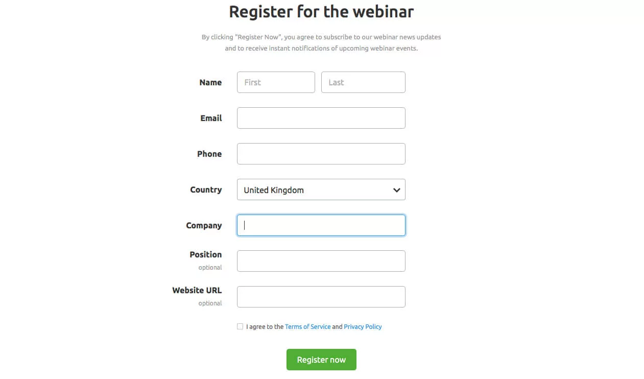 Optimize your webinar landing page for better results