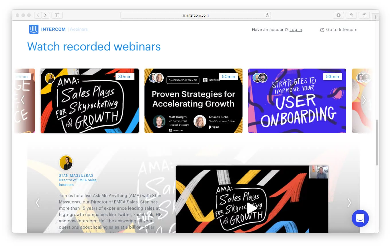 watch recorded webinars