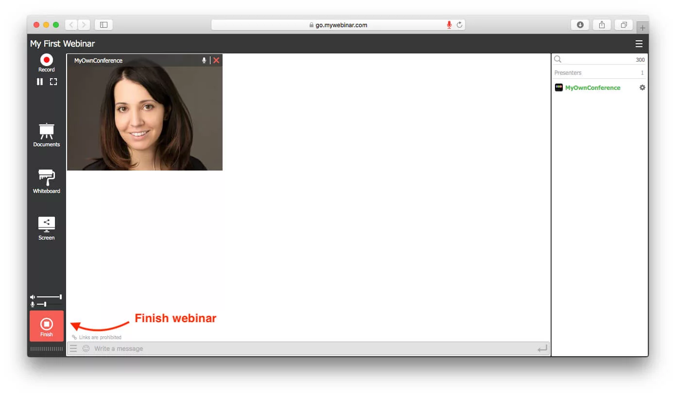finish webinar