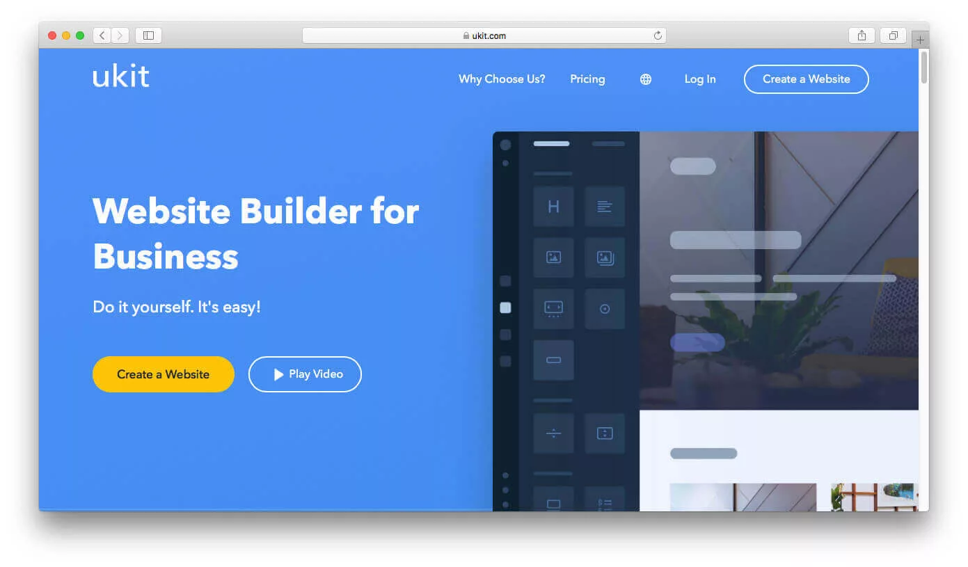 Website builder for your business