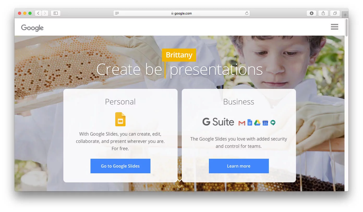 Slides from Google