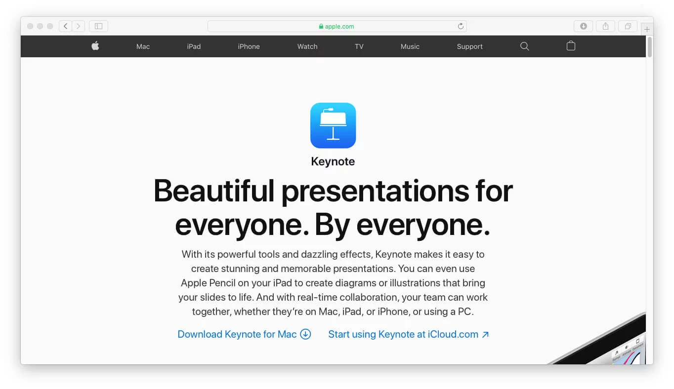 Apple Keynote