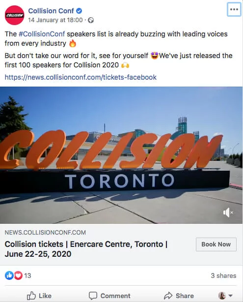 The Collision Conference speakers list is already buzzing with leading voices