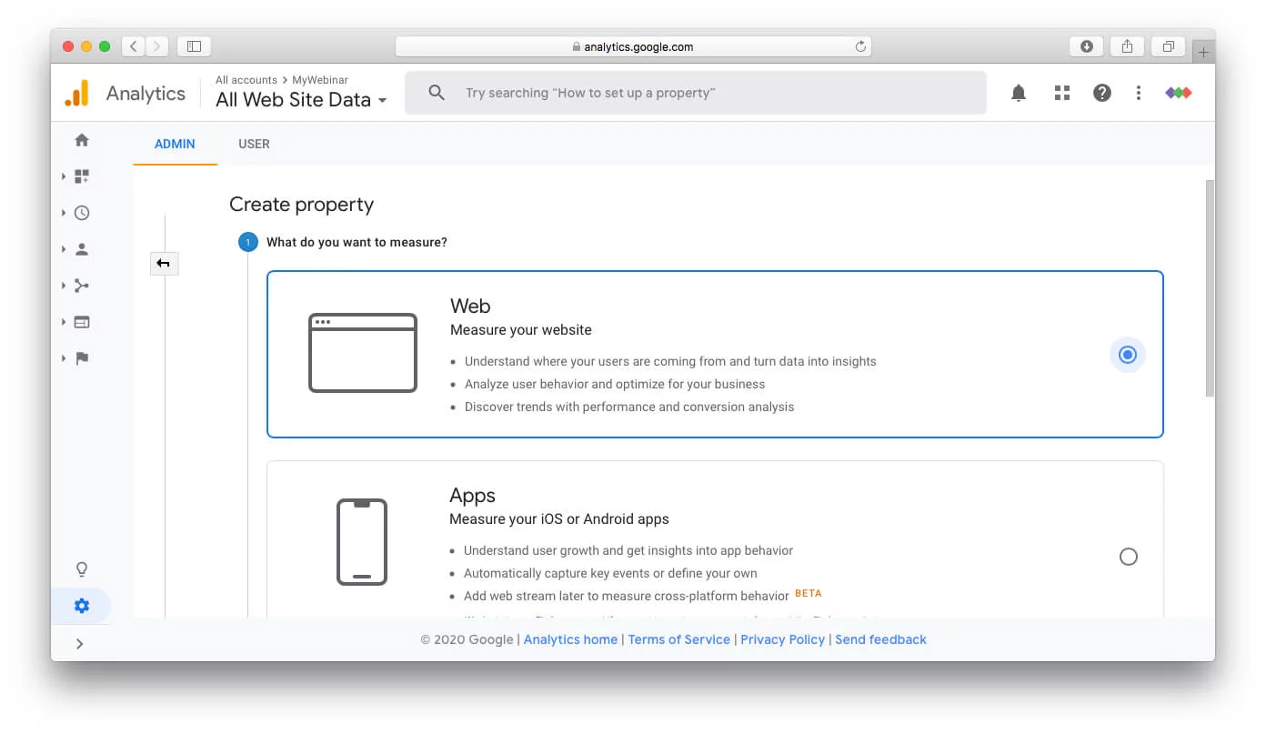 Mapping webinar attendee behavior in Google Analytics Choose web