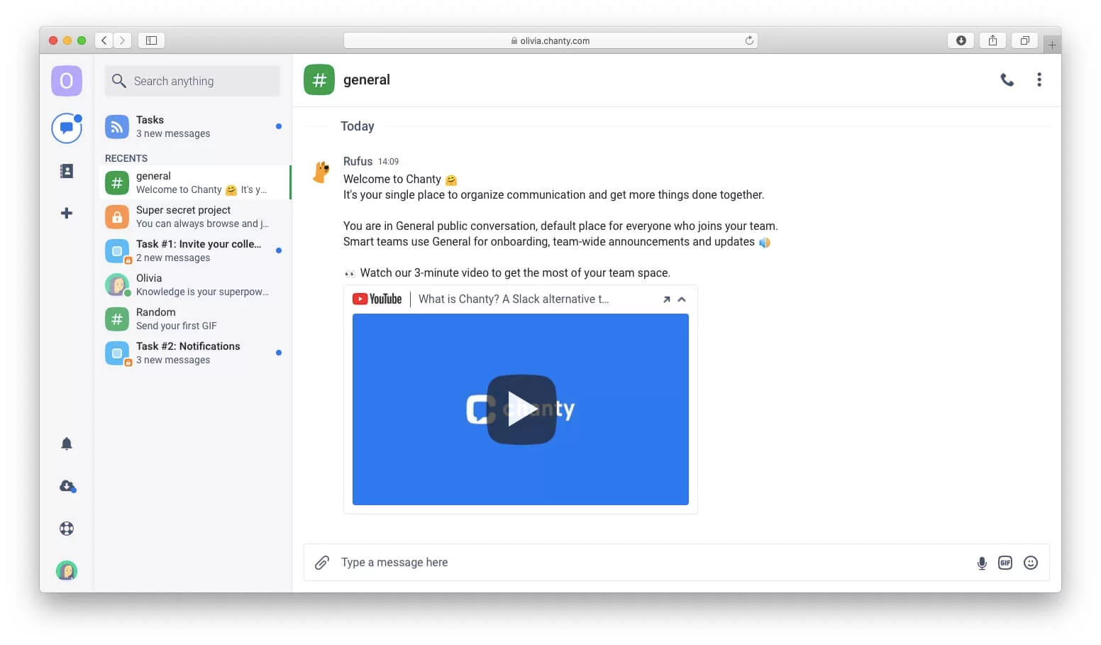 Collaboration software Chanty