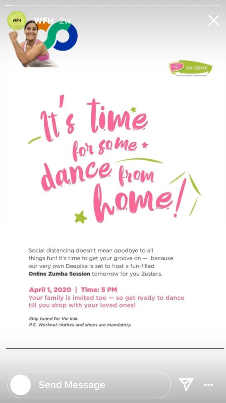It is time for some dance from home!