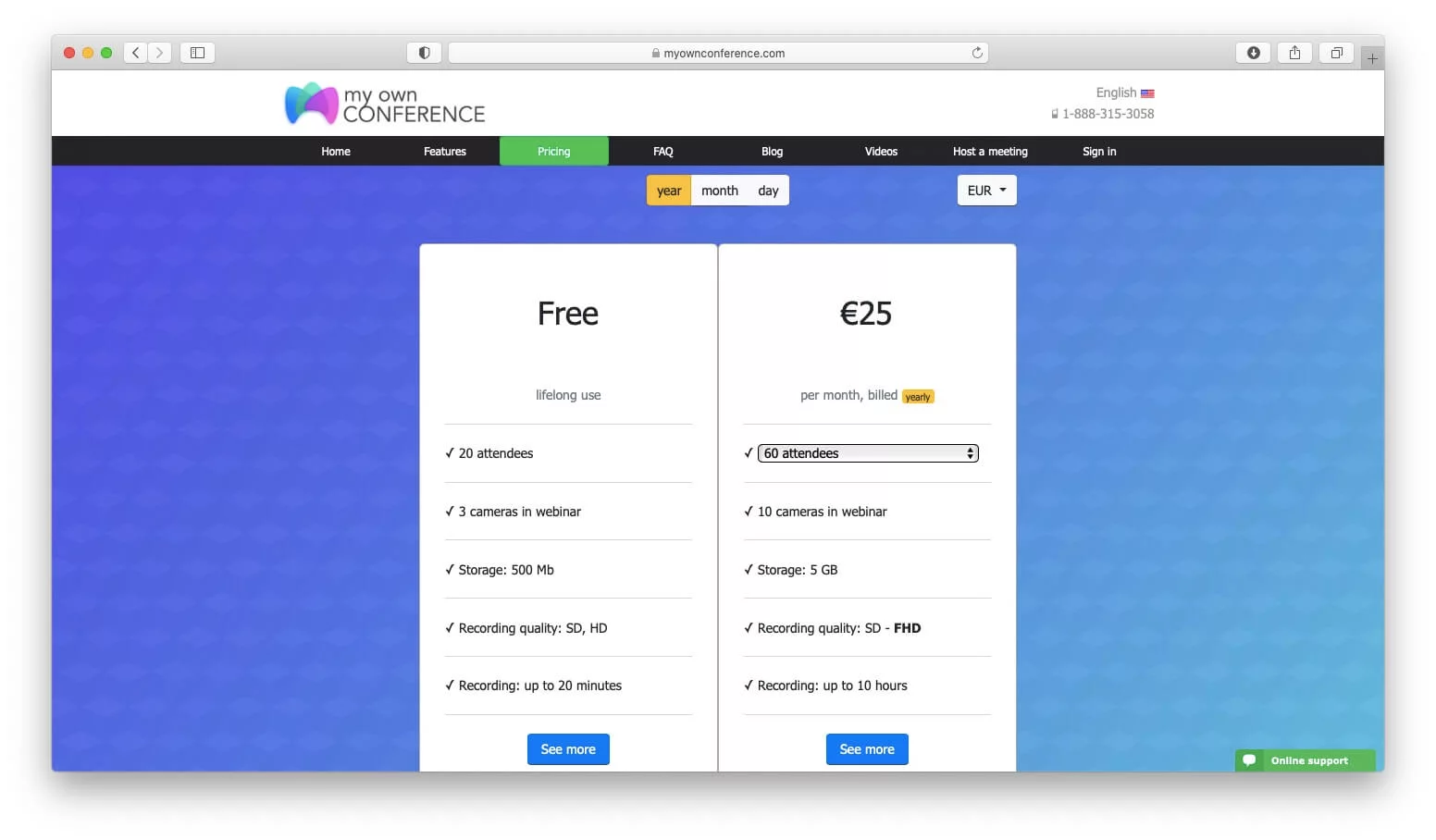 myownconference pricing