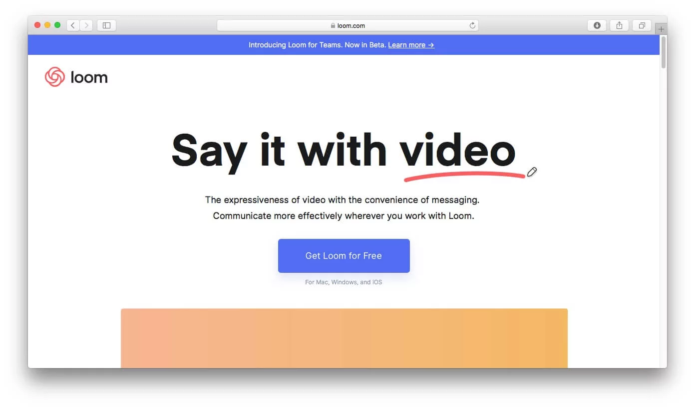 Say it with video.
