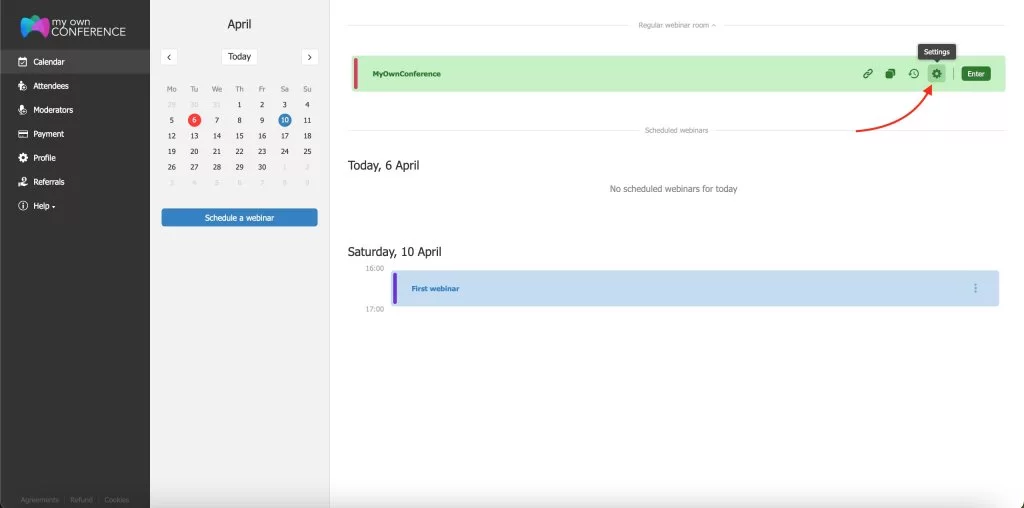 How to enable embed landing page