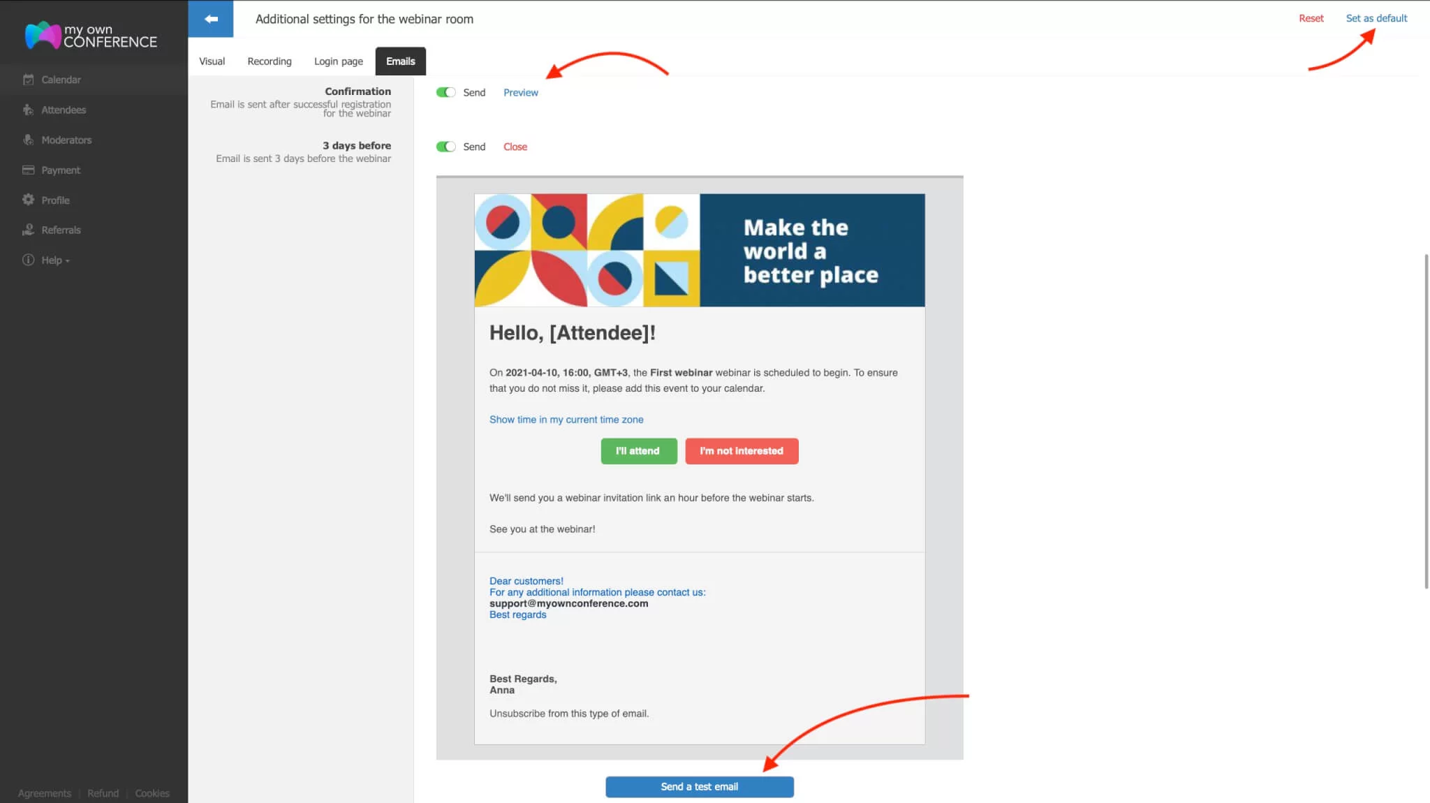 preview of every mail