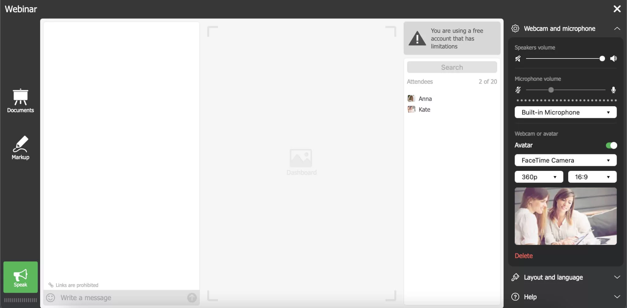 Top 5 Tips for Effective Webinar Presenters Illustration of a confident webinar presenter engaging an online audience with visual slides