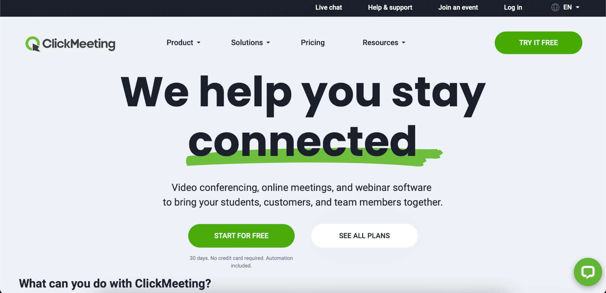ClickMeeting platform ClickMeeting platform