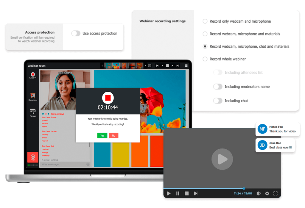 Allow people to watch a recording of your webinar