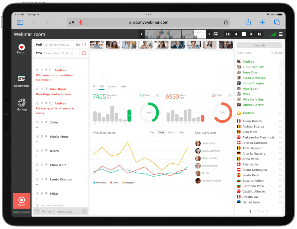Host a webinar