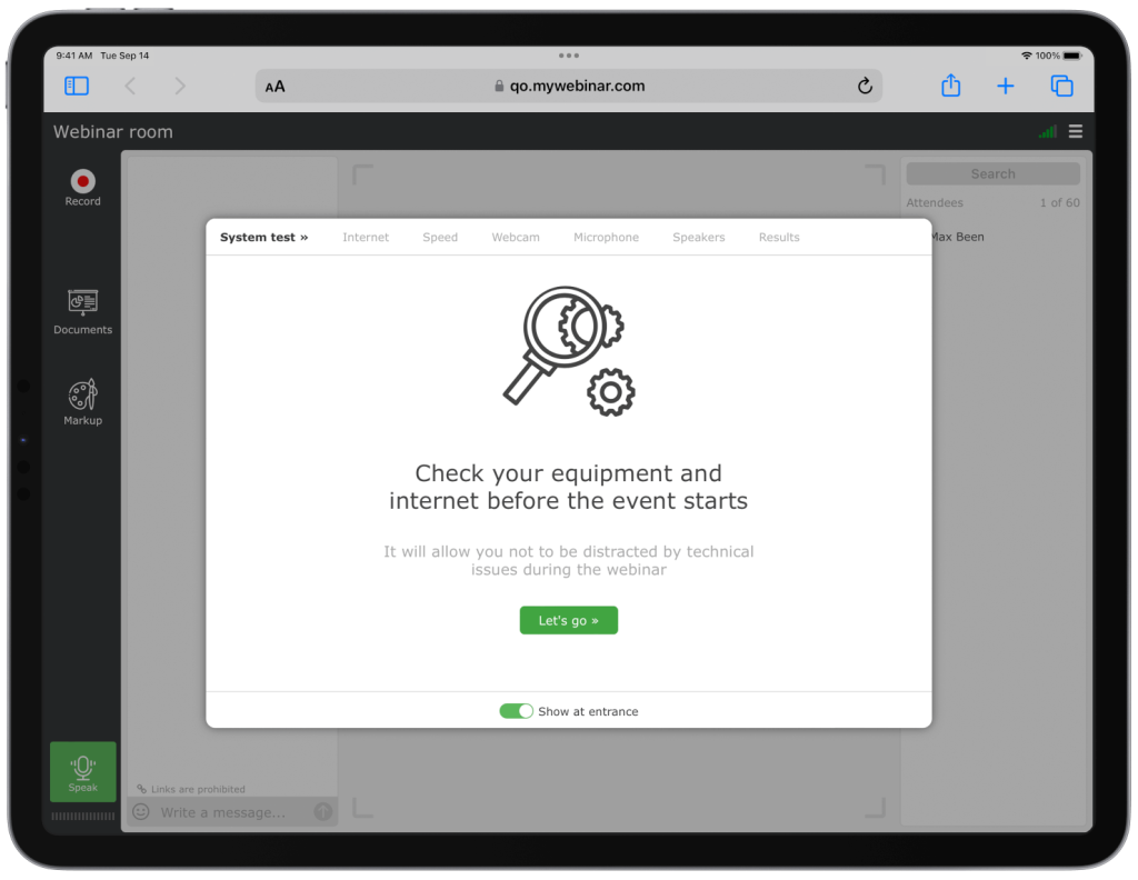 What do you need to hold a successful webinar?