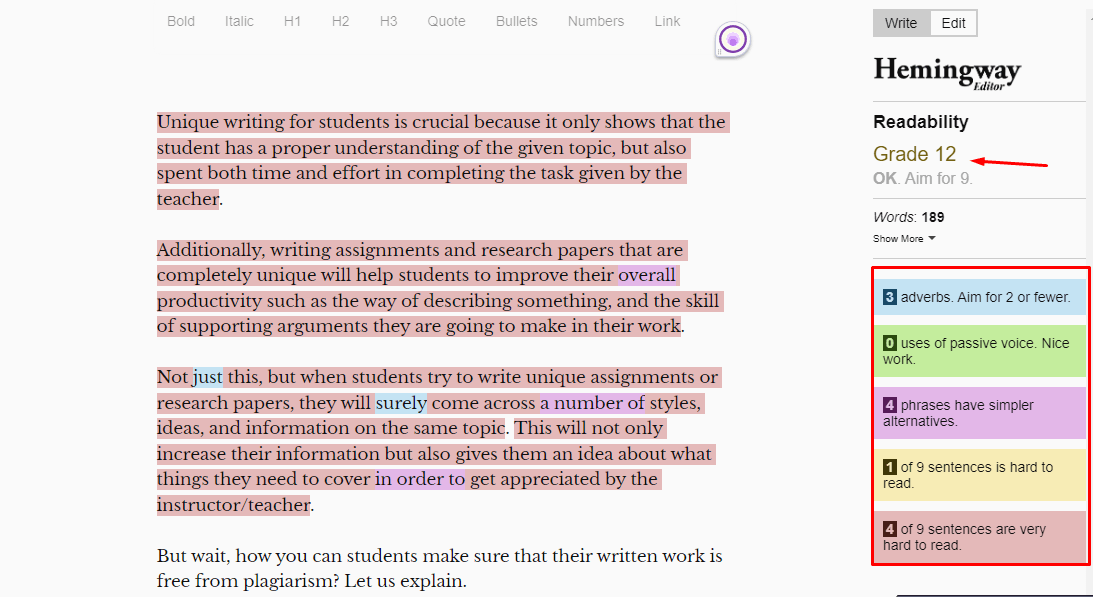 Hemingway Ai tool Hemingway Ai tool
