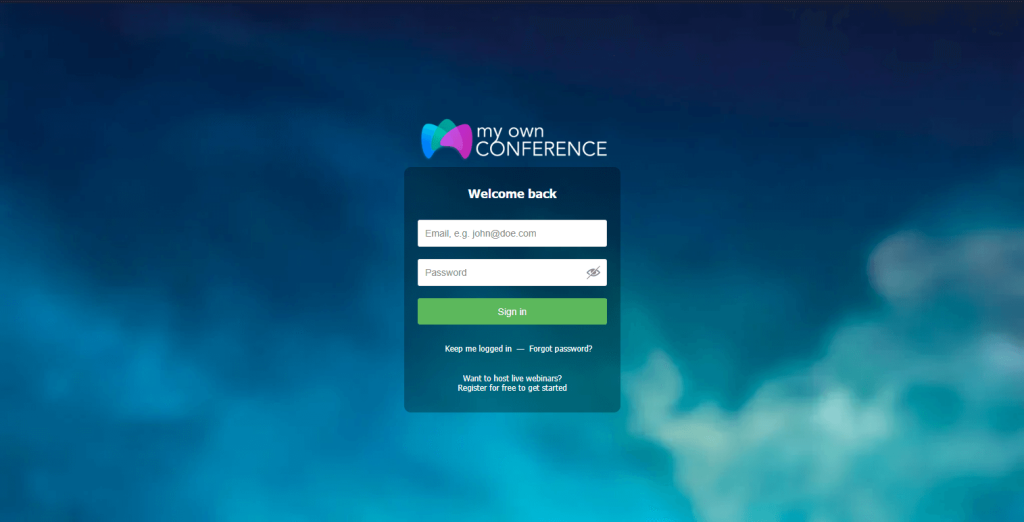 Signup page Dashboard