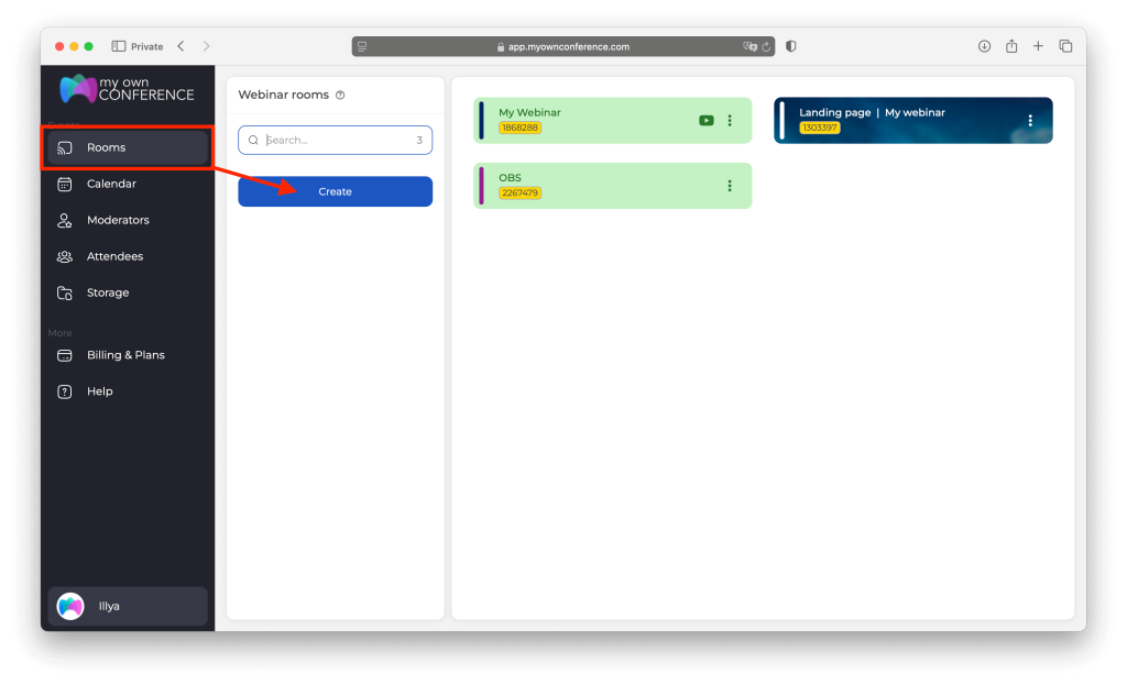 Permanent webinars
