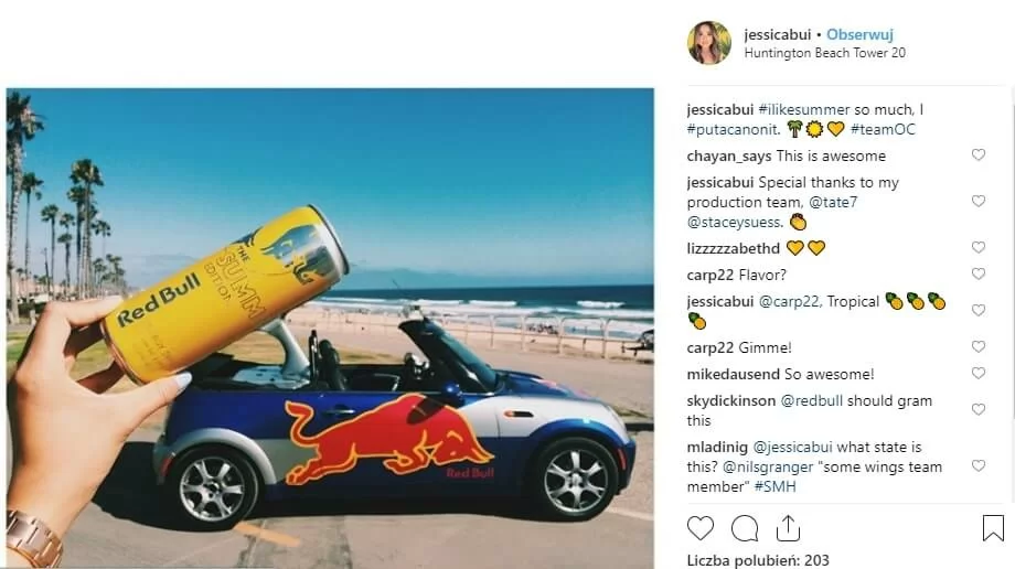 kampania promocyjna na instagramie