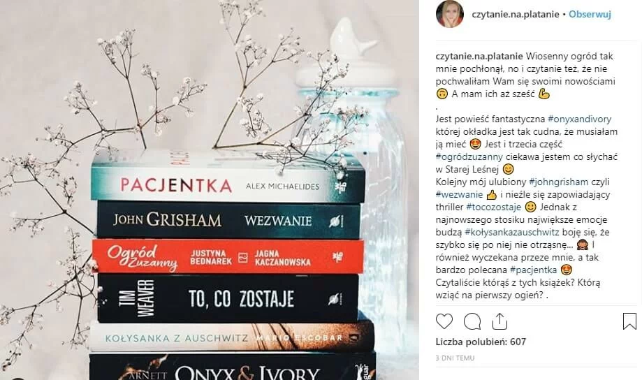 stosowanie hashtagów
