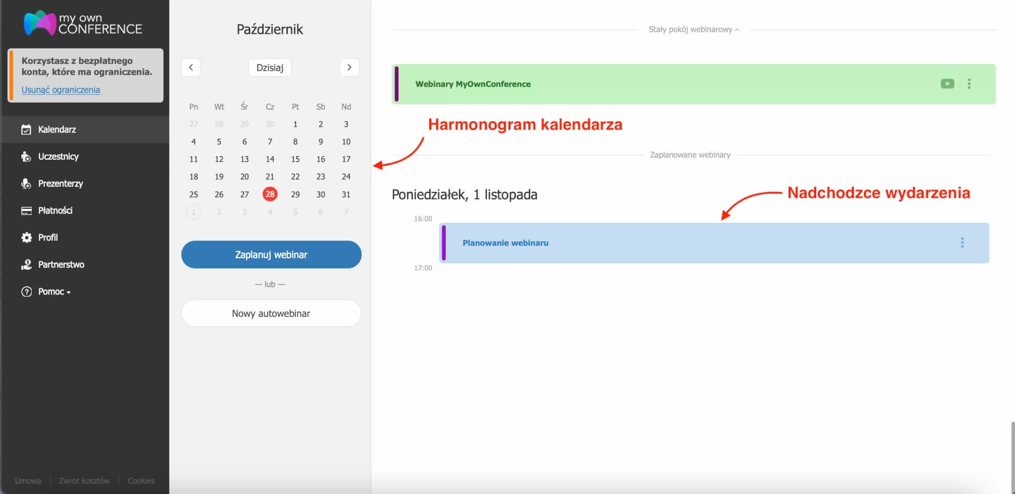 Harmonogram kalendarza