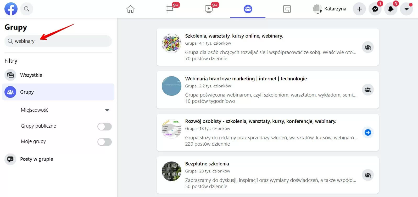 znaleźć uczestników na webinar