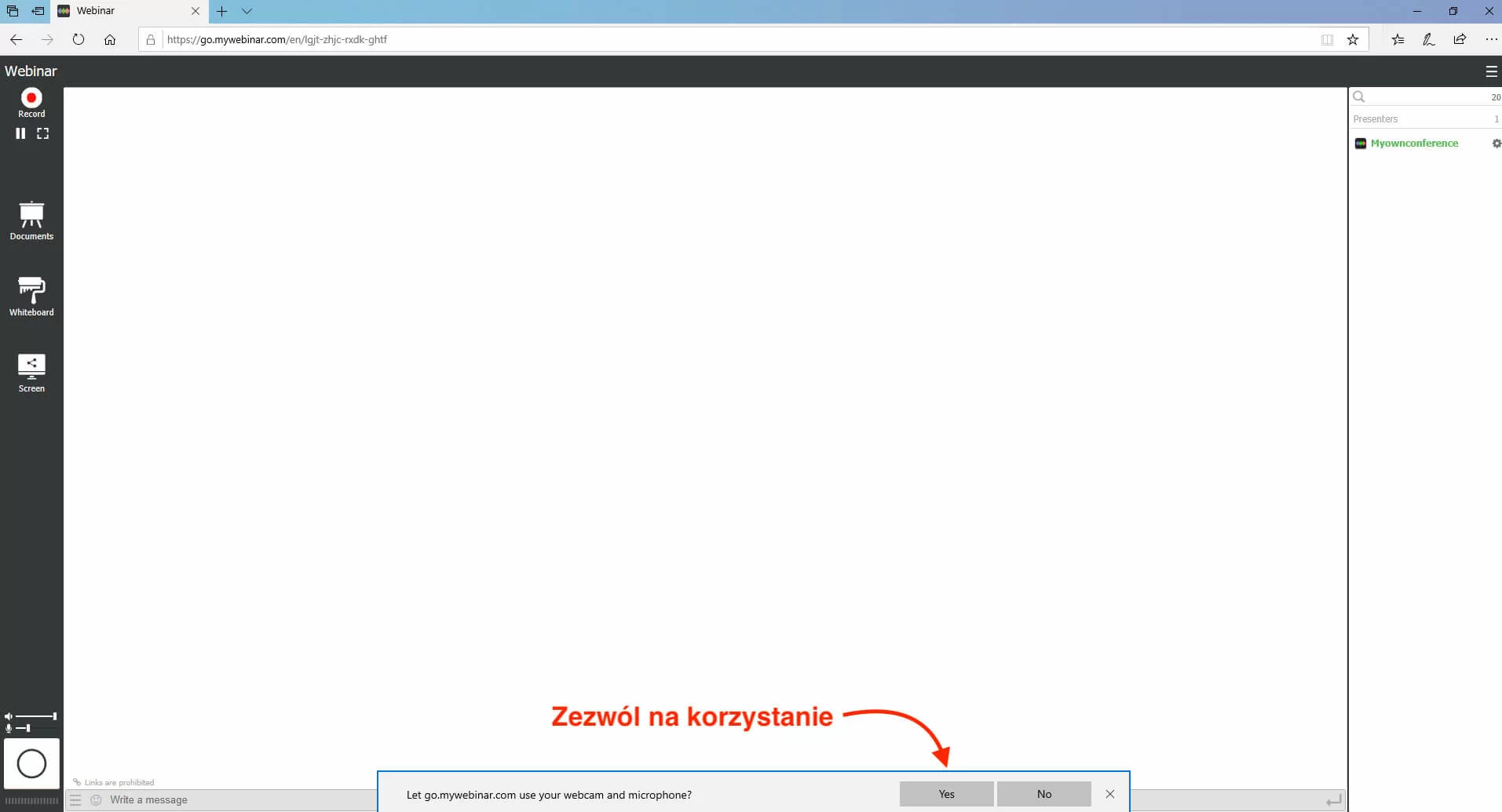 Zezwolenie na korzystanie w Microsoft Edge
