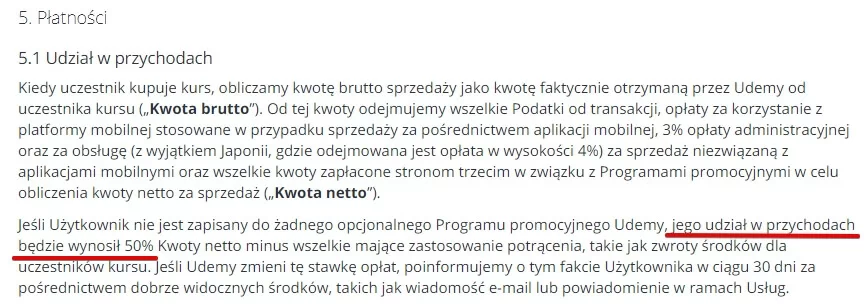 sprzeda} kurs na udemy