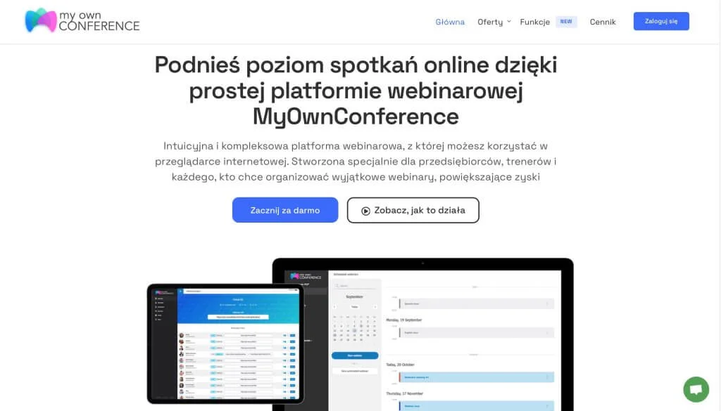 MyOwnConference strona główna