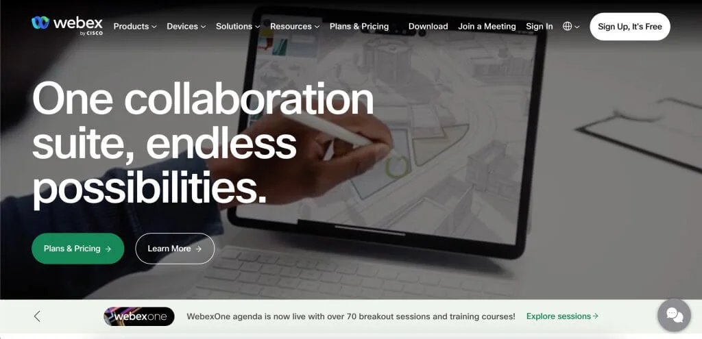 Webex strona głowna