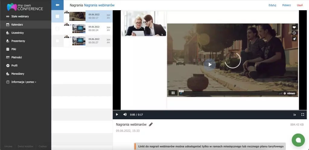 Nagrania webinarów