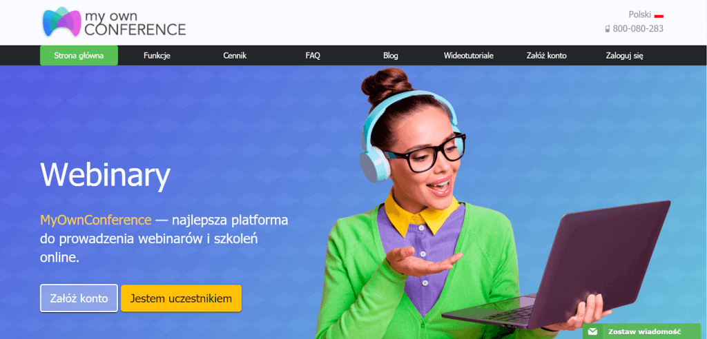 Platforma do webinarów MyOwnConference