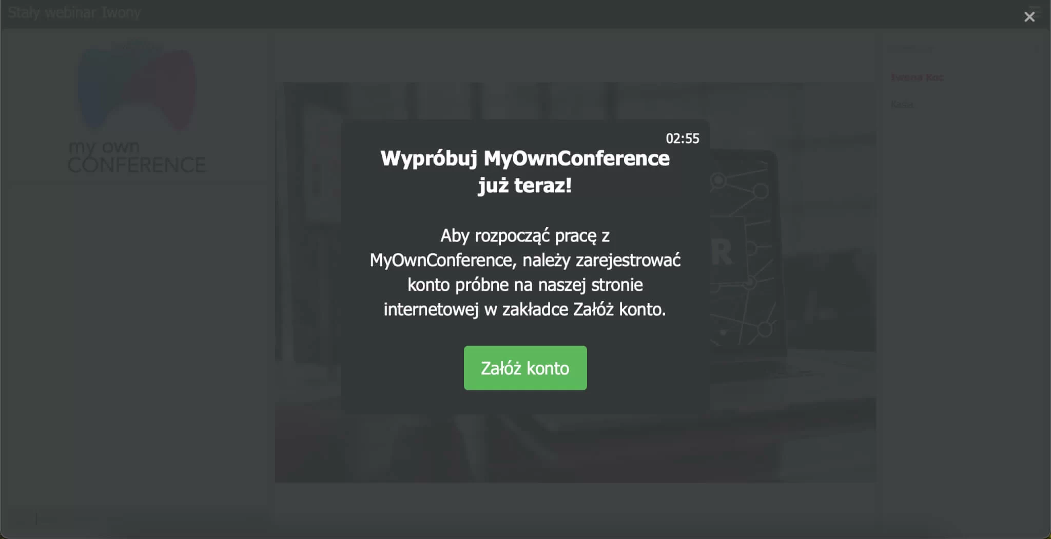 CTA na ekranie