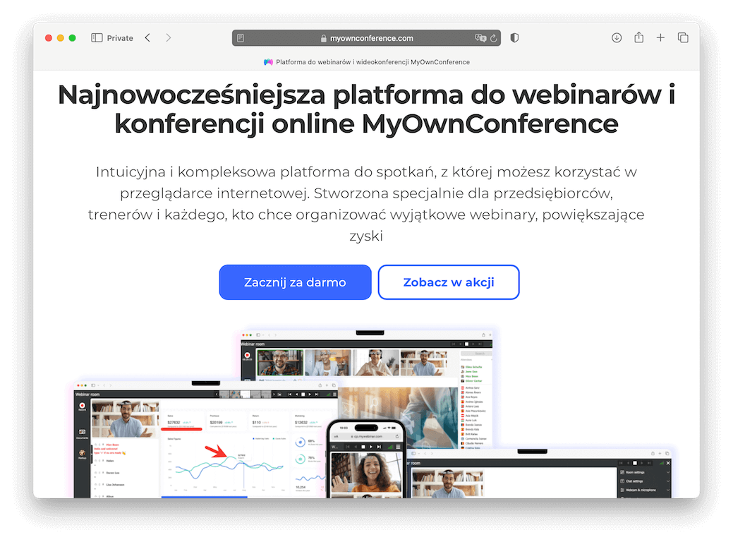 Zacznij za darmo w MyOwnConference