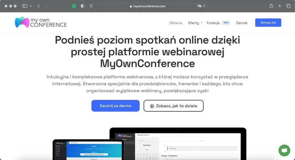 Zacznij za darmo w MyOwnConference