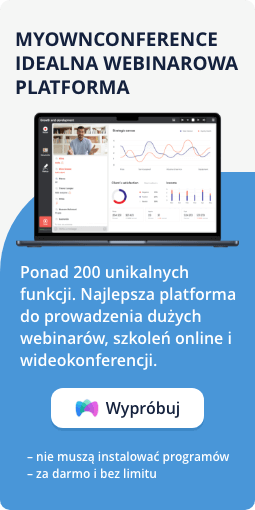 Załóż konto i prowadź webinary za darmo