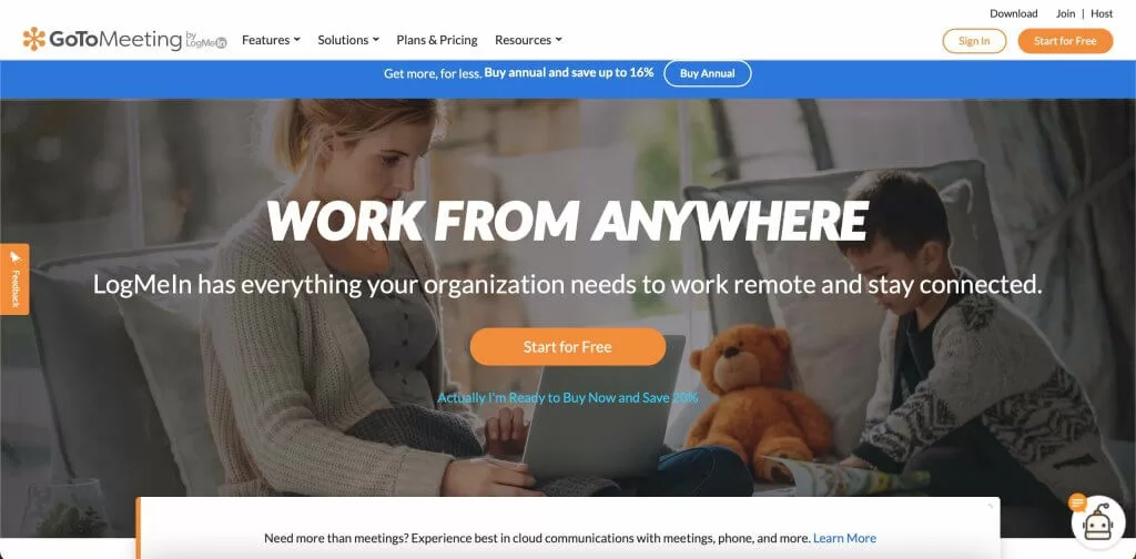 Сервис видеоконференций Gotomeeting