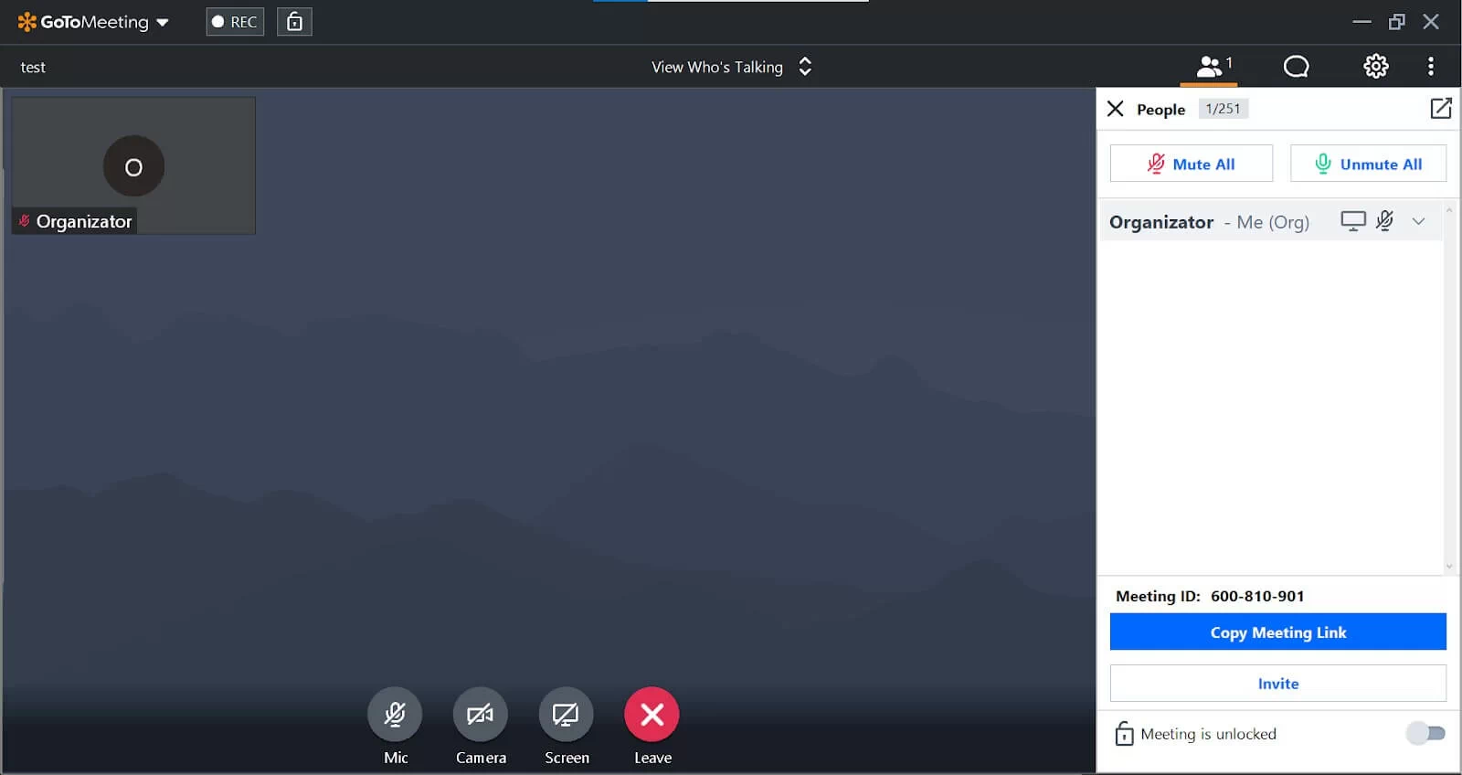 GoToMeeting окно конференции GoToMeeting окно конференции